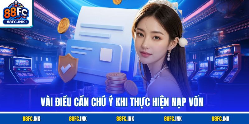 Vài điều cần chú ý khi thực hiện nạp vốn